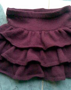 手工针织蛋糕裙的织法详解