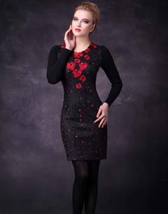 镂空针织裙搭配 性感衣着赚来回头率