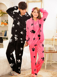 珊瑚绒家居服款式