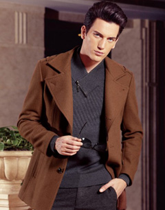 男士毛呢外套款式帅气过冬季