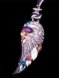 璀璨夺目水晶毛衣链