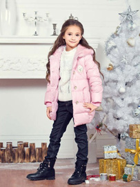 长款儿童羽绒服款式搭配