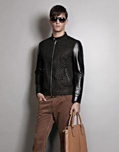 VJC男装2013秋冬新款皮衣搭配