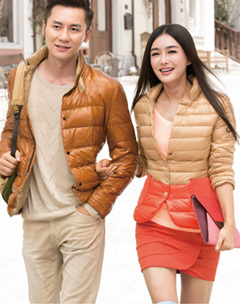 高档羽绒服：康博休闲羽绒服