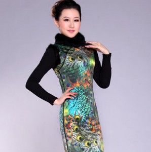 冬季旗袍 感受曼妙古典中国韵味