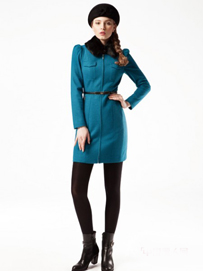 长款尼大衣冬装外套