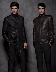 威蔻时尚男装 冬季帅气皮质夹克