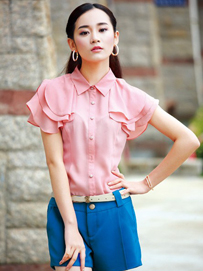 春装款式搭配-雪纺衫搭配