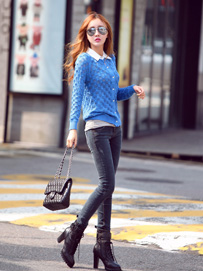 紧身牛仔裤美女装扮（四）