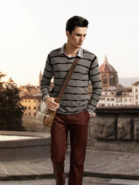 初秋男士针织衫的搭配学问