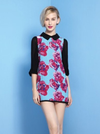 早秋七分袖连衣裙搭配