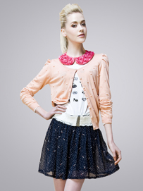 甜美可爱的针织开衫