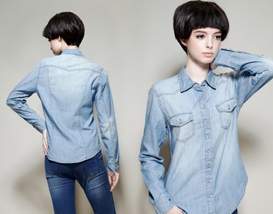 牛仔衬衫穿衣打扮之道