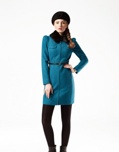 长款尼大衣外套 女性冬季必备款型