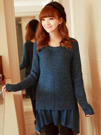 针织长衫搭配打造百变女生