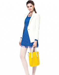 纯色系小西装款式搭配（二）