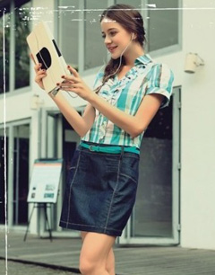 零典女装短裙搭配 变身英伦范淑女