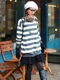 短裙与美腿的秋季搭配法则