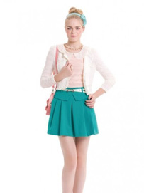 小外套+短裙秋冬季搭配