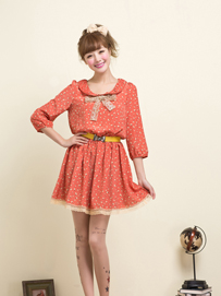 日系碎花裙—我们都萌妹子