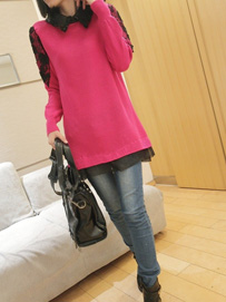 针织毛衣裙牵引时尚旗帜