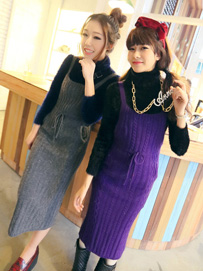 穿衣达人至in风毛衣裙搭配