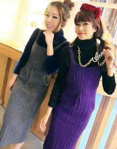 冬季服装搭配：毛衣裙搭配
