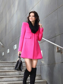 冬季服装款式搭配-毛呢