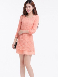 蕾丝连衣裙仙美款式