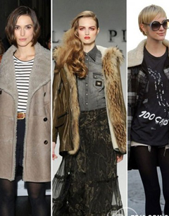 翻毛领外套引爆这个冬季时尚