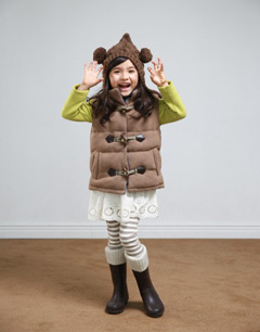 秋冬新款女童装款式- 马甲