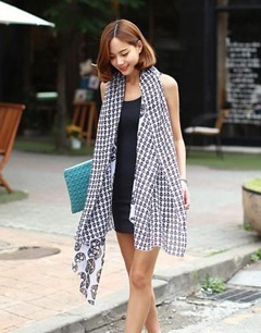 个性霸气长丝巾高贵气质爆棚