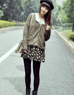 冬季街拍：开衫小外套怎么搭配