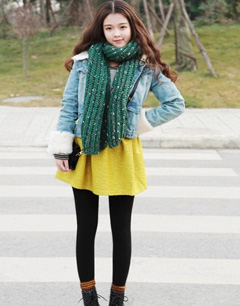 冬季搭配：牛仔外套怎么搭配