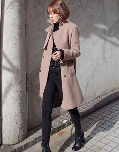 冬季街拍：高领毛衣怎么搭配