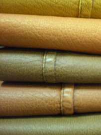 服装面料的分类：皮革