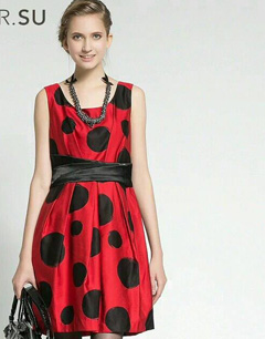 欧美英伦风新款无袖裙 打造都市女王范儿