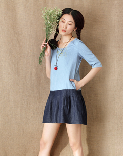 怎样做个文艺女青年 请穿文艺风牛仔连衣裙