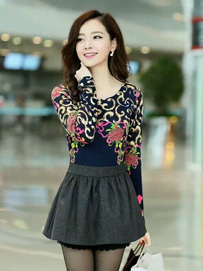 春装新款印花装保持年轻态