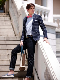 格子西装提升你的魅力