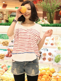 夏季宽松t恤搭配短裤