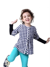 小女孩格子衫怎么搭配