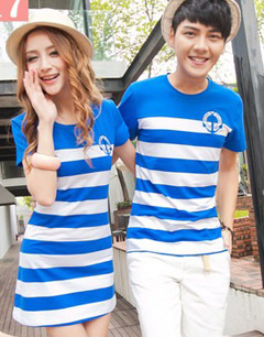 情侣装夏季新款：街拍情侣装