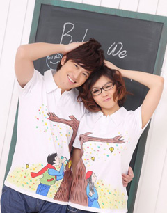 情侣装夏季新款：街拍情侣装