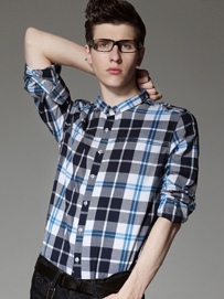 经典的格子英伦衬衫