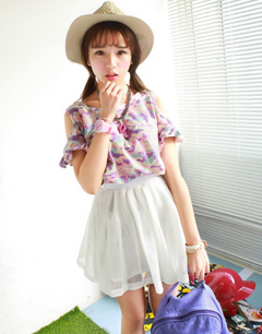 露肩装搭配:露肩装上衣搭配