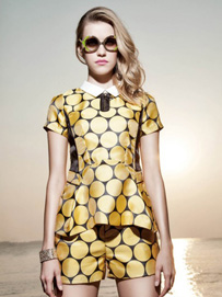 女士波点元素个性套装