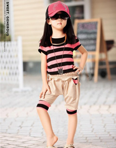 儿童套装时尚搭配达人示范