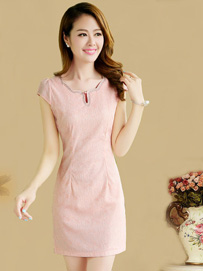 糖果色一步裙甜美减龄