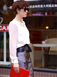 辣妈黑纱一步裙 气场强大